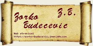 Zorko Budečević vizit kartica